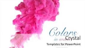  Presentation with ink - Theme enhanced with ink in water abstract background and a white colored foreground