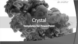  Presentation with ink - Slide deck having ink in water abstract background and a dark gray colored foreground