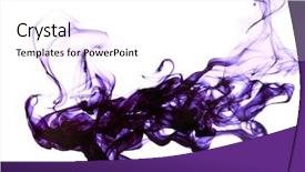  Presentation with ink in water - Beautiful slide deck featuring ink in water close up backdrop and a white colored foreground