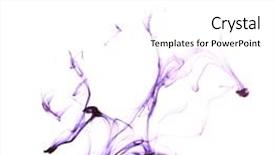  Presentation with water dyes - Cool new slide set with ink in water isolated backdrop and a white colored foreground