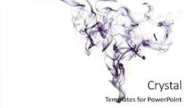  Presentation with water pollution dyes - Slides with ink in water isolated background and a white colored foreground