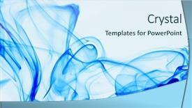  Presentation with water pollution dyes - Presentation theme consisting of ink in water background and a sky blue colored foreground