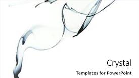  Presentation with water pollution dyes - Theme featuring ink in water background and a white colored foreground