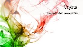  Presentation with water pollution dyes - PPT layouts enhanced with ink in water background and a sky blue colored foreground