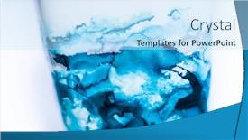  Presentation with high quality - Slide deck featuring ink-paint-abstract-closeup background and a sky blue colored foreground