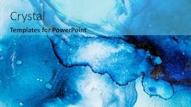  Presentation with high quality - Beautiful PPT layouts featuring ink-paint-abstract-closeup backdrop and a light blue colored foreground