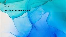  Presentation with ink - Amazing slide deck having ink-paint-abstract-closeup backdrop and a teal colored foreground