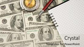  Presentation with antique pen ink - Amazing theme having ink pen compass and notebook backdrop and a soft green colored foreground