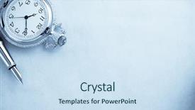  Presentation with parchment - Cool new slide set with ink pen on parchment background backdrop and a sky blue colored foreground