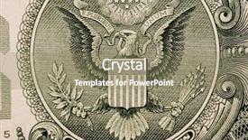  Presentation with 20 dollar bill - Cool new PPT theme with ink saving - dollar bill extreme close up backdrop and a coral colored foreground