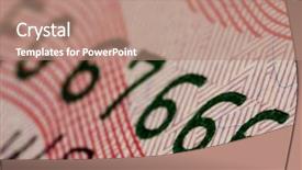  Presentation with 20 dollar bill - Audience pleasing presentation theme consisting of ink saving - fifty dollar bill extreme close backdrop and a coral colored foreground