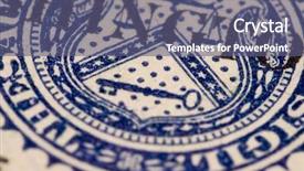  Presentation with close up view of the compass on old paper - Audience pleasing slide set consisting of ink saving - old dollar extreme close up backdrop and a ocean colored foreground