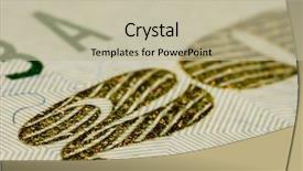  Presentation with 20 dollar bill - Theme with ink saving - twenty dollar bill extreme close background and a mint green colored foreground