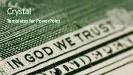  Presentation with 20 dollar bill - Cool new presentation with ink saving - two dollar bill extreme close backdrop and a ocean colored foreground