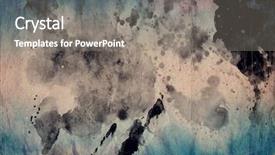  Presentation with paint splatter - Slide deck with abstract grunge texture with paint background and a gray colored foreground