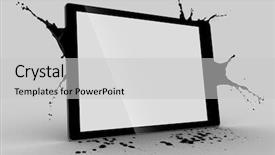  Presentation with artistic - Slide set featuring  background and a  colored foreground