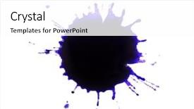  Presentation with paper - Cool new theme with ink splashes on white paper backdrop and a white colored foreground