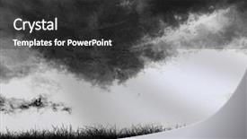  Presentation with ink - PPT theme having ink splat - grunge silhouette grass background background and a dark gray colored foreground