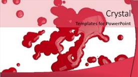  Presentation with blood stain - Slide set having ink stain effect on white background and a red colored foreground