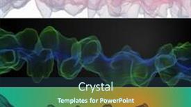  Presentation with business abstract - Beautiful slide set featuring inky-veiled-abstract-background backdrop and a ocean colored foreground