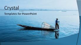  Presentation with travel - Presentation theme with inlay - myanmar travel attraction landmark background and a  colored foreground