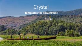  Presentation with december - Presentation theme consisting of inle-lake-myanmar-december-09 background and a  colored foreground