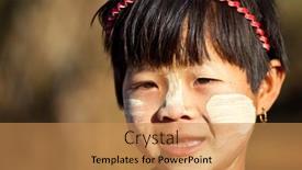  Presentation with tribe - Presentation having inle-lake-myanmar-february-2 background and a coral colored foreground