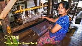  Presentation with weaving loom - 