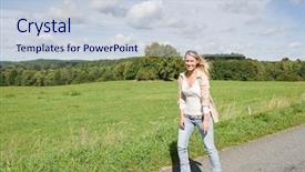  Presentation with skating - PPT layouts enhanced with inline skating young woman wearing background and a  colored foreground