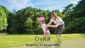  Presentation with roller skating - Slide set featuring inline training - complete beginner roller skating her background and a yellow colored foreground