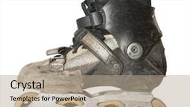  Presentation with roller skating - Colorful presentation theme enhanced with inline training - run-down roller skate backdrop and a coral colored foreground