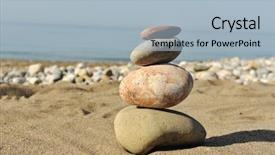  Presentation with inner peace - Slides consisting of inner peace - balance in nature background and a light blue colored foreground