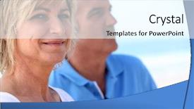  Presentation with inner peace - Slide deck with inner peace - carefree couples on vacation together background and a white colored foreground