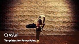  Presentation with yoga cartoon postures - Beautiful presentation featuring inner peace - various difficult yoga poses yoga backdrop and a tawny brown colored foreground