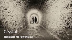  Presentation with transylvania - Audience pleasing presentation design consisting of inner-view-of-turda-salt backdrop and a dark gray colored foreground