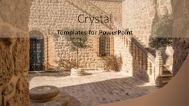  Presentation with orthodox - PPT theme enhanced with inner-yard-of-the-mor background and a coral colored foreground