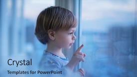  Presentation with cute - Amazing PPT layouts having innocent - cute two year child looking backdrop and a light blue colored foreground