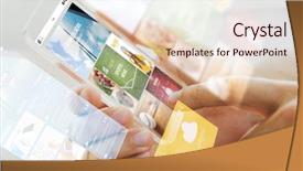  Presentation with mass media business technology internet - PPT theme having innovation - business technology mass media background and a lemonade colored foreground