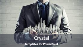  Presentation with innovation - PPT layouts consisting of innovation - close up of businessman hand background and a tawny brown colored foreground