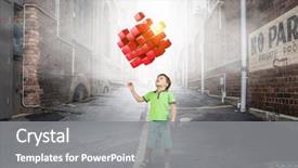  Presentation with innovation - PPT theme having innovation - innovative impressive technologies background and a gray colored foreground