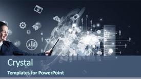  Presentation with innovation - Slide set featuring innovation - innovative technologies in your device background and a ocean colored foreground