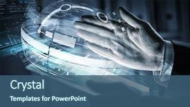  Presentation with innovation - Beautiful presentation theme featuring innovation - using innovative technologies backdrop and a ocean colored foreground