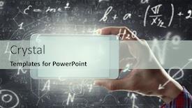  Presentation with innovation - PPT theme having innovation-and-creativity-concept-mixed background and a sky blue colored foreground