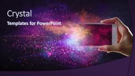  Presentation with creativity - Slide set featuring innovation-and-creativity-concept-mixed background and a wine colored foreground