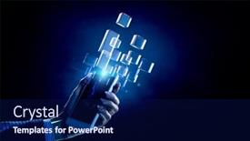  Presentation with innovation - Theme having innovation-and-creativity-concept-mixed background and a  colored foreground