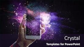  Presentation with innovation - Slide deck featuring innovation-and-creativity-concept-mixed background and a wine colored foreground