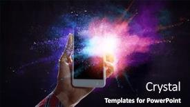  Presentation with creativity - Presentation theme featuring innovation-and-creativity-concept-mixed background and a black colored foreground