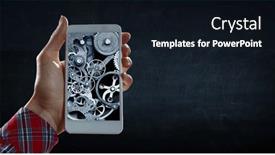  Presentation with innovation - Presentation design enhanced with innovation-and-creativity-concept-mixed and a  colored foreground