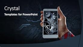  Presentation with innovation - PPT theme consisting of innovation-and-creativity-concept-mixed and a  colored foreground