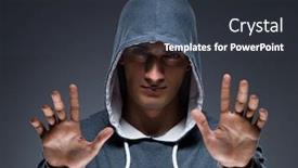  Presentation with innovation - Cool new slides with innovation-concept-with-young-man backdrop and a dark gray colored foreground